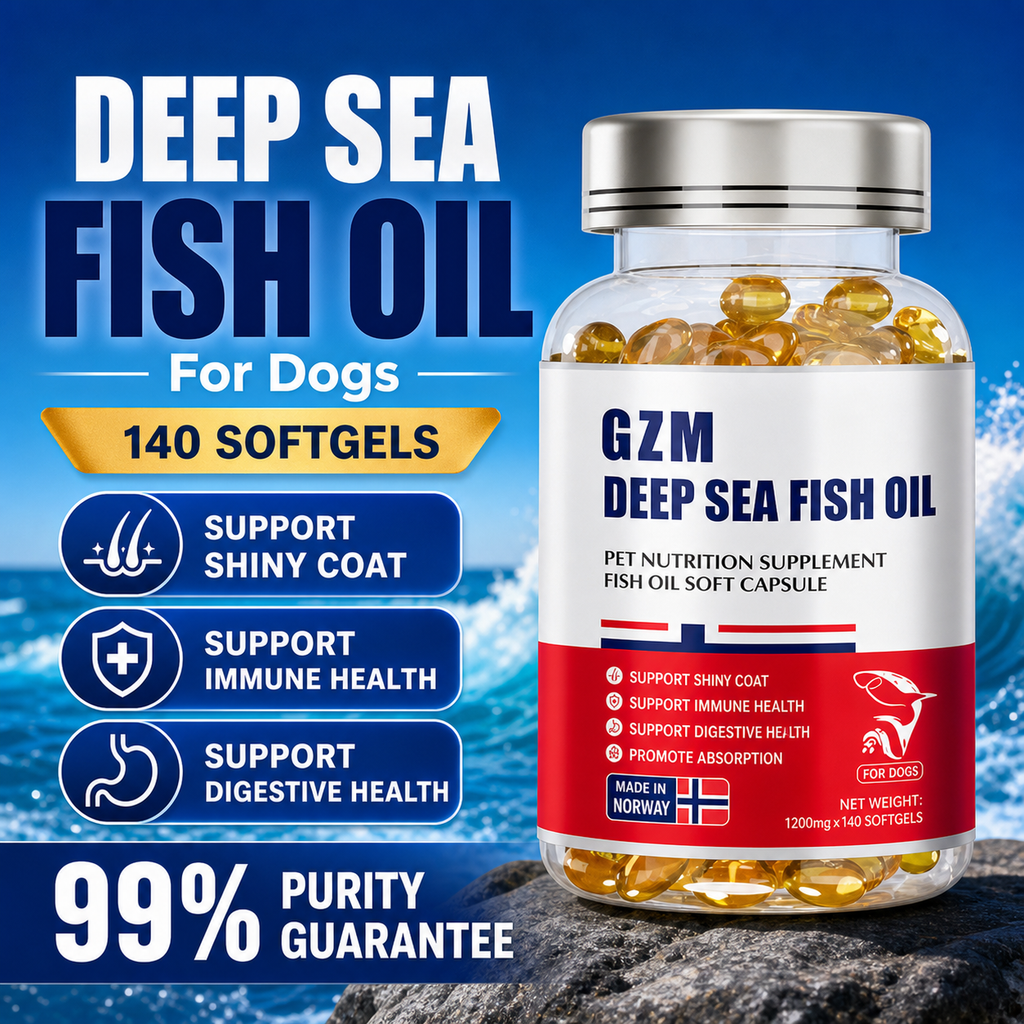 GZM Deep Sea Fish Oil for Dogs, 140 Softgels