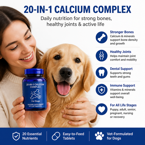 Calcium + Multi-Nutrient Bone Support Tablets for Pets