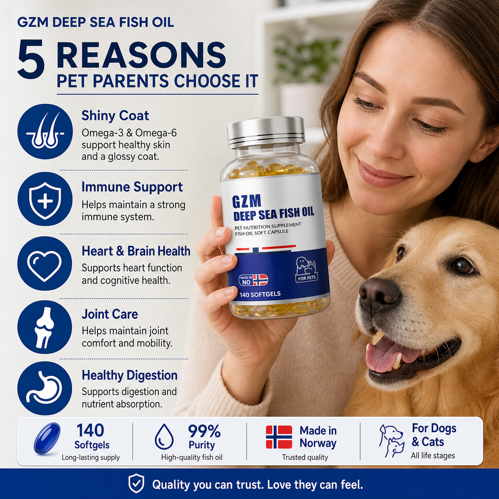 GZM Deep Sea Fish Oil for Cats, 140 Softgels