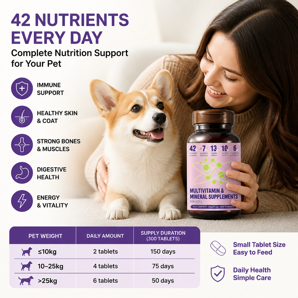 42-Nutrient Complete Multivitamin for Pets